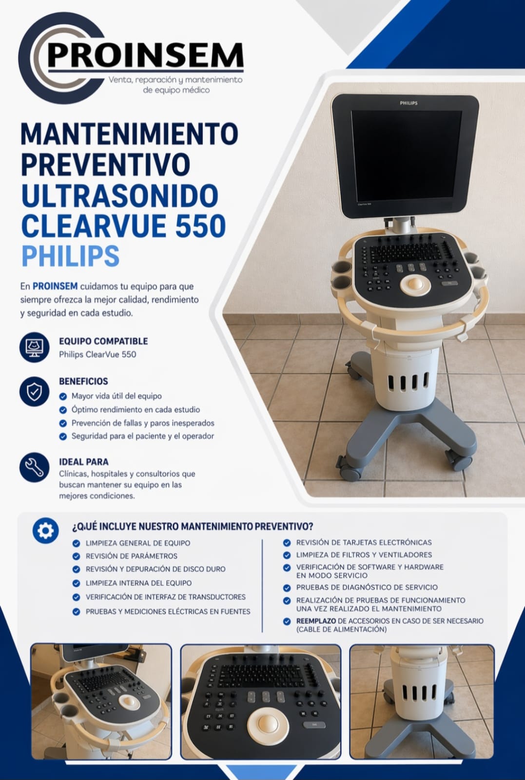 Ultrasonido ClearVue 550 Philips